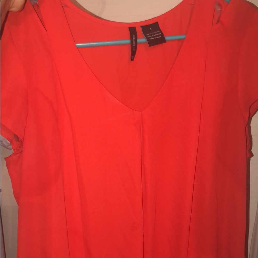 Burnt orange blouse